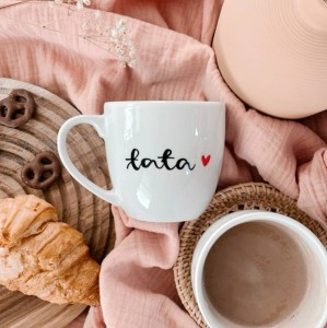 OUTLET TATA kubek ręcznie malowany 350ml
