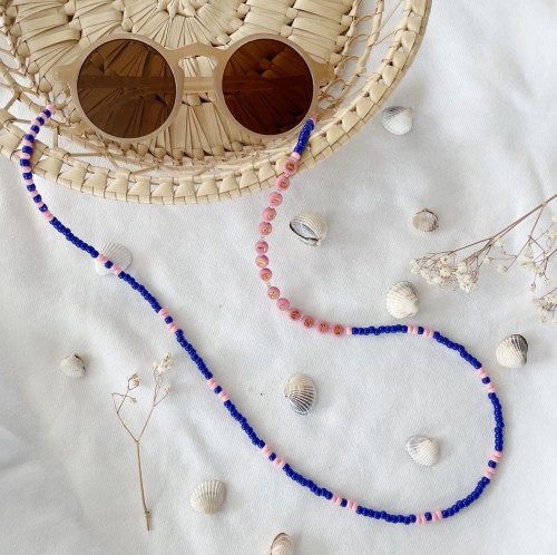 niebieski łańcuszek do okularów DOLCE FAR NIENTE blue kwadrat 1.jpeg