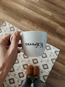 OUTLET kubek OCHUJEJĘ NIEBIESKI 230 ml My Mug Company 