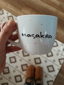 outlet kubek masakra różowe kropki 230 ml My Mug Company