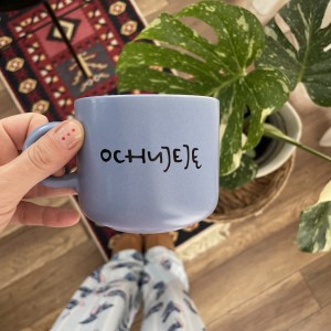 ochujeję niebieski kubek ręcznie malowany 330 ml My Mug Company