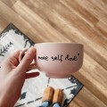 kubek różowy z napisem more self love serduszko dzień kobiet kamionkowy ręcznie malowany 430 ml.JPG