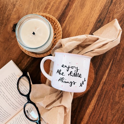 kubek enjoy little things ręcznie malowany porcelanowy 300 ml.JPG