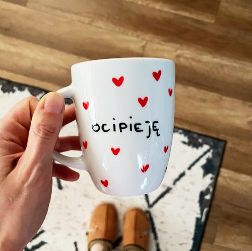kubek z napisem ocipieję z przekleństwem bez cenzury porcelanowy ręcznie malowany 300 ml.JPG