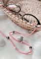łańcuszek do okularów różowy BALI PINK 3.JPG