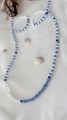 łańcuszek do okularów z niebieskich koralików GREECE 3.JPG