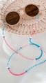 łańcuszek do okularów różowy błękitny CANDY 2.JPG