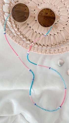 łańcuszek do okularów  z koralików CANDY.JPG