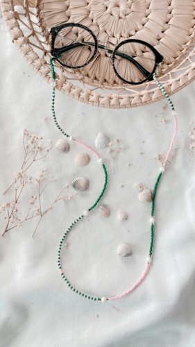 łańcuszek do okularów z koralików VALLDEMOSSA.JPG